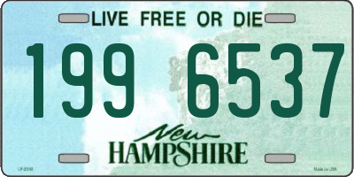 NH license plate 1996537