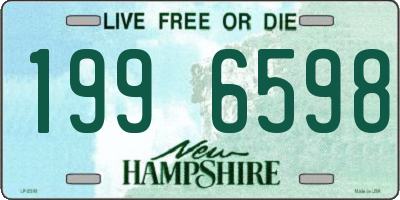 NH license plate 1996598