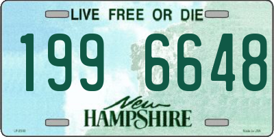 NH license plate 1996648