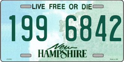 NH license plate 1996842