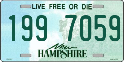 NH license plate 1997059
