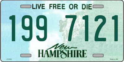 NH license plate 1997121