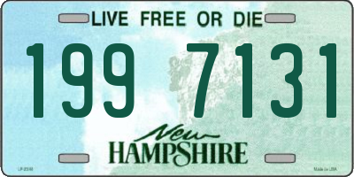 NH license plate 1997131