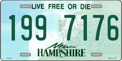 NH license plate 1997176