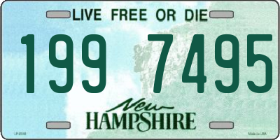 NH license plate 1997495