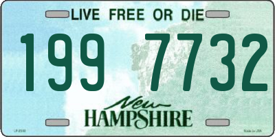 NH license plate 1997732