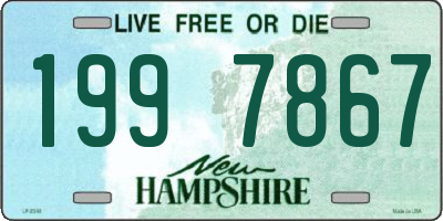 NH license plate 1997867