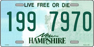 NH license plate 1997970