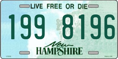 NH license plate 1998196