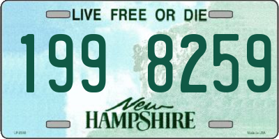 NH license plate 1998259