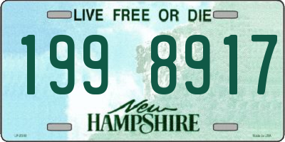 NH license plate 1998917