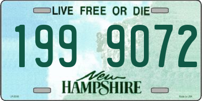 NH license plate 1999072