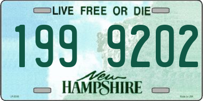 NH license plate 1999202