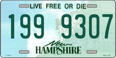 NH license plate 1999307
