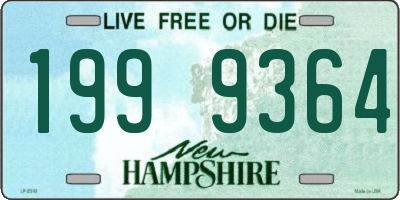 NH license plate 1999364