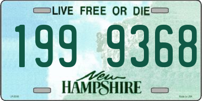 NH license plate 1999368