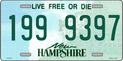 NH license plate 1999397