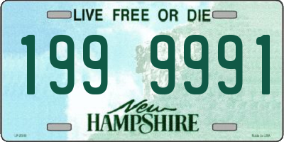 NH license plate 1999991