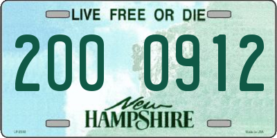 NH license plate 2000912