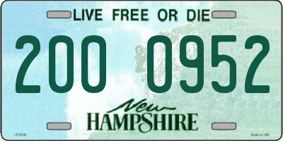 NH license plate 2000952