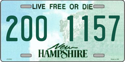 NH license plate 2001157