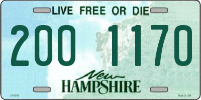 NH license plate 2001170