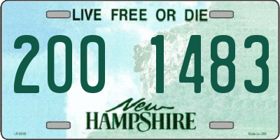 NH license plate 2001483
