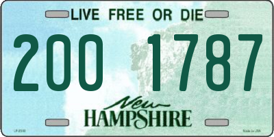 NH license plate 2001787