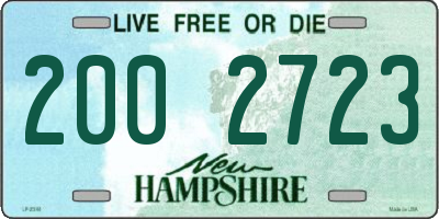 NH license plate 2002723
