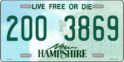NH license plate 2003869