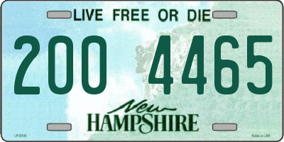 NH license plate 2004465