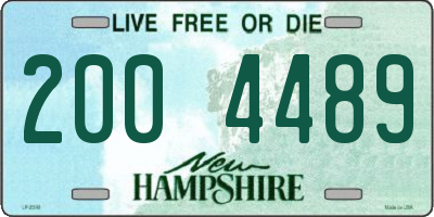 NH license plate 2004489