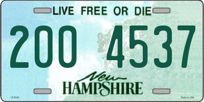 NH license plate 2004537