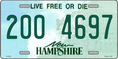 NH license plate 2004697