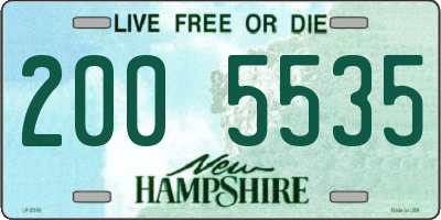 NH license plate 2005535