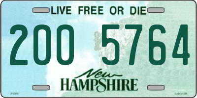 NH license plate 2005764