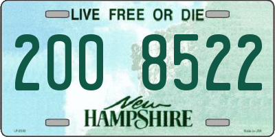 NH license plate 2008522