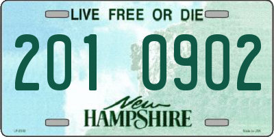 NH license plate 2010902