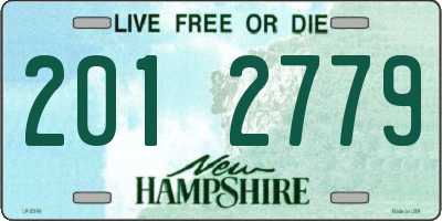 NH license plate 2012779