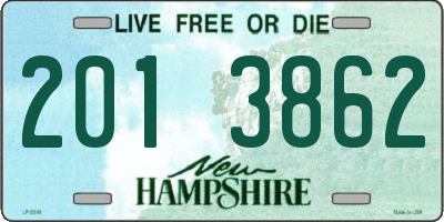 NH license plate 2013862