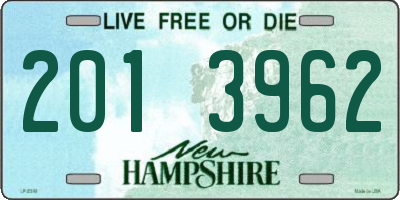 NH license plate 2013962
