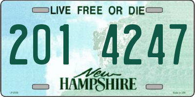 NH license plate 2014247