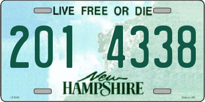NH license plate 2014338