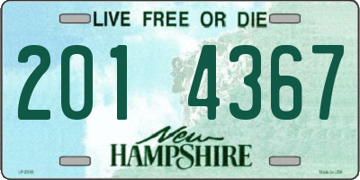 NH license plate 2014367