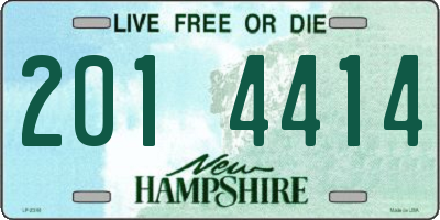 NH license plate 2014414