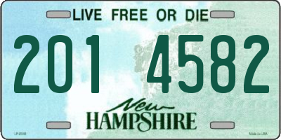 NH license plate 2014582