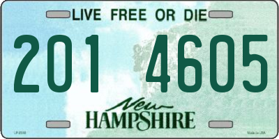 NH license plate 2014605