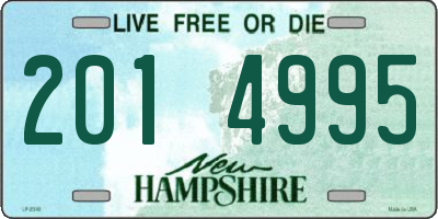 NH license plate 2014995