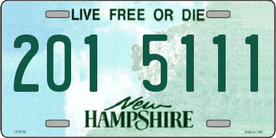 NH license plate 2015111