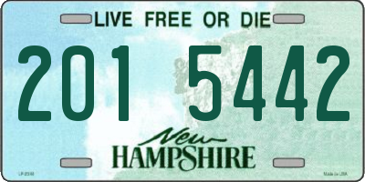 NH license plate 2015442